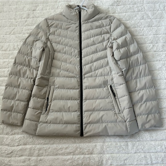 32 Degrees Heat Women Puffer Jackets Size L Beige Fall Winter Cozy Light Comfy - Picture 8 of 12